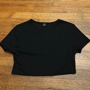 Black crop top,size large from SHEIN